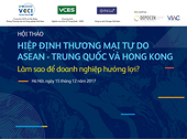 Conference Vietnam - China/Hong Kong Free Trade Agreement: How to benefit enterprises?